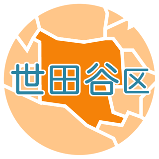 東京都世田谷区の地図